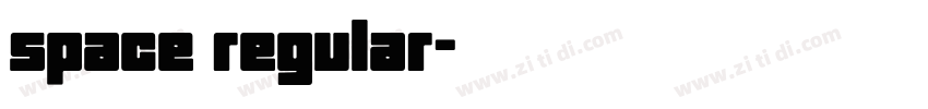 space regular字体转换